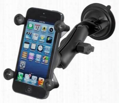 Ram Mount S Twist Lock Suction Cpu Mount Witth X-grip Cell Phone Holder