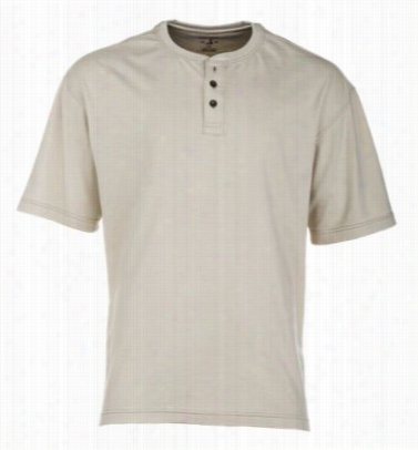 Redhesd Piney Creek Henley For Men - Khhaki-  S