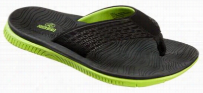 Redhead Vapor Flip Sandals For Men - Black/green - 7m