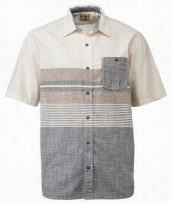Redheadvintage Blues Collection Engineered Chambray Striped Shirt For Men - Cub - L