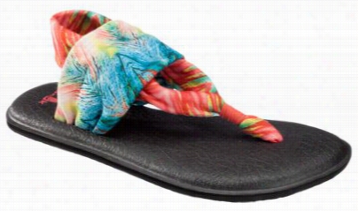 Sanuk Yoga Sling 2 Prints Sandals For Lqdies - Warermelon/multi - 6 M