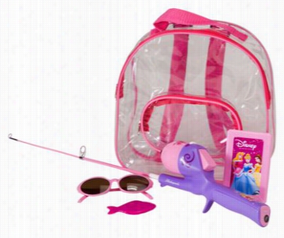 Shakespeare Disney Princess Backpack Rod And Reel Fishing Kit For Girls