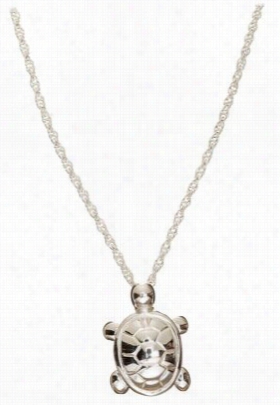 Sterling Silver Turlte Pendant Necklace