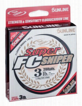 Sunline Superf C Sniper Fluorocarbon  Line - Clear - 7 Lb. - 200  Yards