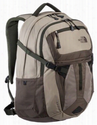 The No Rth Face Recob Backpack - Dune Beige/forest Night Green