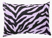 Zebra Lavender Bedding Set - Oblong Pillow