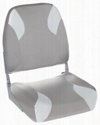 Tournament Pro High-back Boat Seat - Grey/white