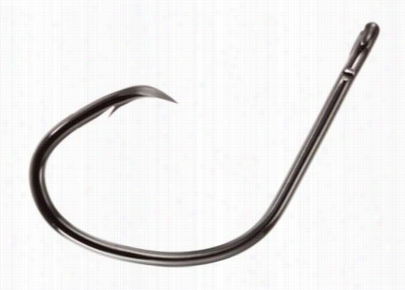 Trokar Asltwqter Compass Offset Hooks - Black Chrome - 1/0