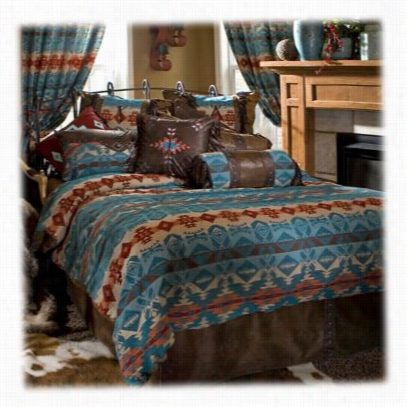 Turquoise Chamarro Bedding Collection - Comfoters Et - 4 Gun Bed Embarrass - Twin