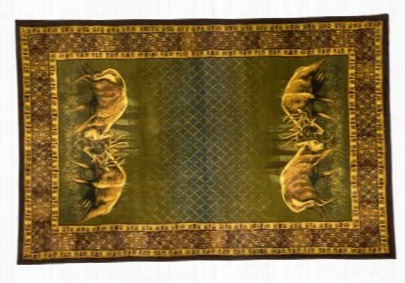 Wildlife-themed Area Rug - Winner Takes All - Scatter Rug -  1'10' X 3'