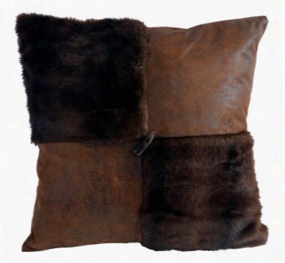 Adiondack Bedding Collection Faux Fur Grid Pillow