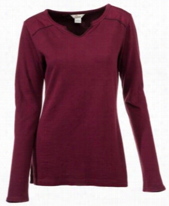 Bob Timberlake  Double Knit Top For Ladies - Windsor Wine - S