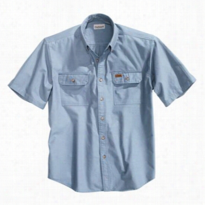 Carhartt Chambray Shirts For Men - Short Sleevee - Chambray Blue - M