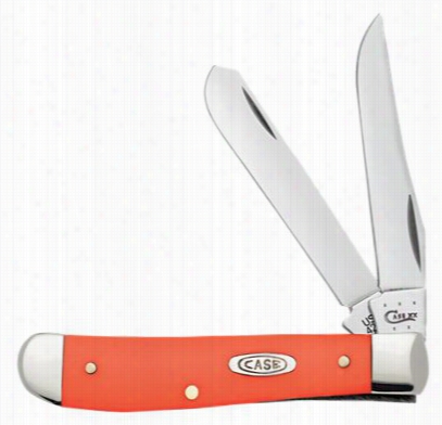 Case Smooth Orange Synthetic M Ini Trapper Endure  Knife