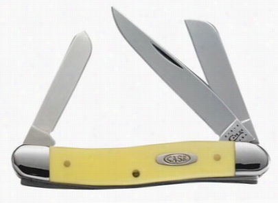 Cse Yellow Handle Knife - Medium Stockman