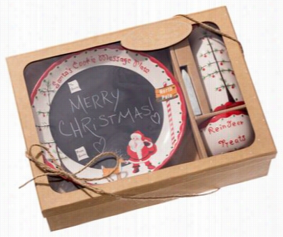 Child Ti Cherish Santa's Message Chalkboard Plaet Set