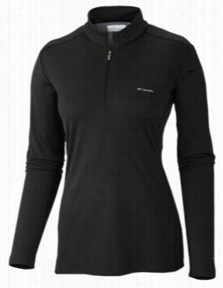 Columbia Midweight Ii Half Zip Top  For Ladies - Black - Mm