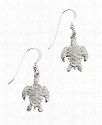 Kabana Jewelry Sterling Silver  Turtle Drop Earrings