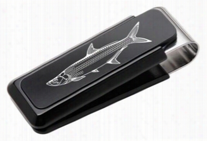 M-cli Spkrtsman Black Aluminum Tarpon Money Clip