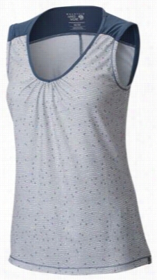 Mountain Hardwar Dryspun Printed Sleeveless Top For Ladies - Zinc - L