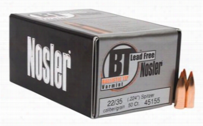 Nosler Ballitsic Tip Lead-free Bullets - .22 Caliber - 35 Grain - 100 Count