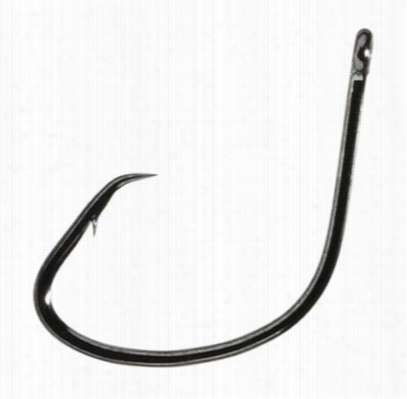 Owner Mutu Light Circle Hooks - Black Chrome #1 - 46 Pack