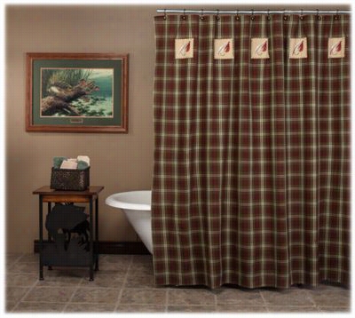 Park Deesigns Fly  Fishing Shower Curtain