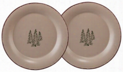 Park Designs Rustci Asylum Collection 4 Dinner Plate Set