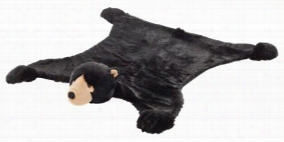 Pl Ush Black Bear Rug