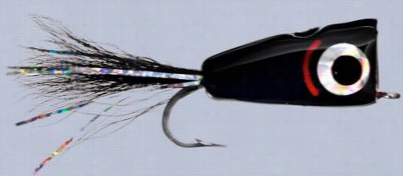 Showery's Saltwater Soft Foam Flies - Bubble Head - #4 - Black