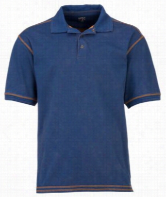 Redhead Vintage Coast Collection Plated Polo Fo R Men - Denim - L