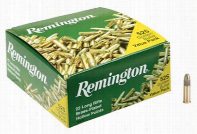 Remington  Golden Bullet .22 Lr Rimfire Ammo - Plated Hollow Point - 525 Rounds