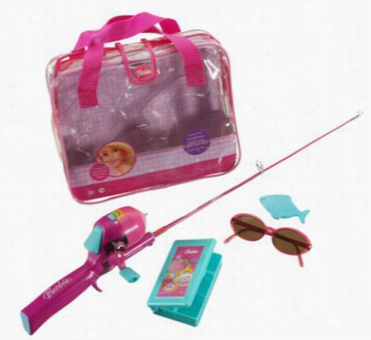 Shakesepare Barbie Purse Rod And Reel Kit For Kids