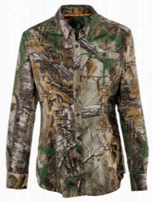 She Outdoor Element Shirt For Ladies - Long Sle Eve - Realtree Xtra - Xs