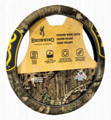 Signature Automotive Browning 2 Grip Stering Wheel Cover - Mossy Oak Break-up Infinity