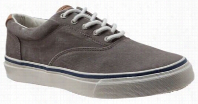 Sperr Top-sider Striper Cvo Salt Wwashed Twill Sneakers For Men - Chocolate - 11.5m