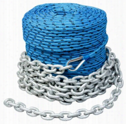 Trac Outdoor Anchor Rode Rope And Chain - 2000'/15'