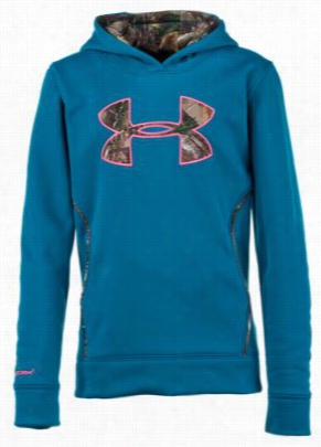 Under Armourr Storm Caliber Hoodie For Girls - Te Al Blast/realtree Xtra - S