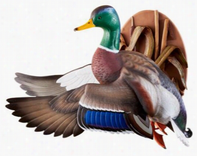 Wild Wings Flying Mallard Wall-moun T Decoy Sculpturs By Sam Nottleman