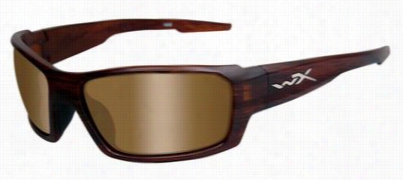 Wiley X Wx Rebel Polarizde Sunglases - Mtte Laayered Tortoise/bronze