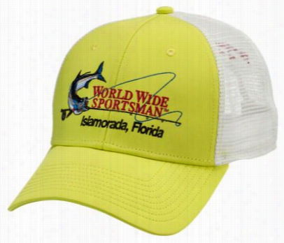 World Wide Sportsman Mesh Bac Performance Cap - Lime