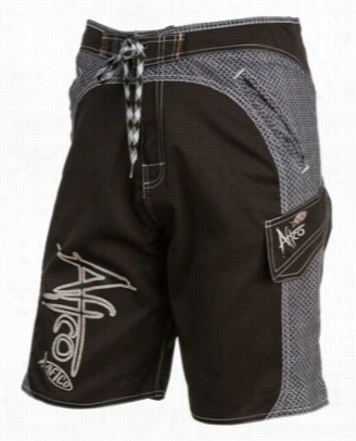 Aftco Salvo Boarrd Shorts For Men - Black - 40