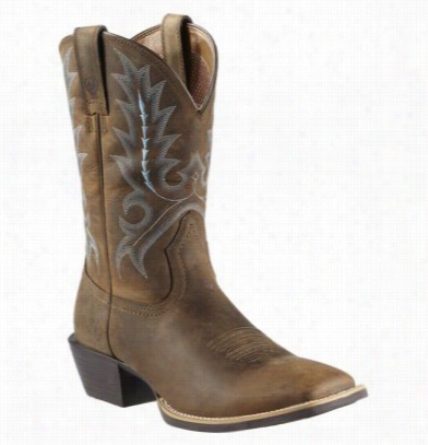 Ariat Sport Outfitterw Estern Boots For Men - Distressed Brownn - 10m