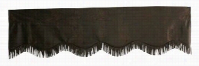 Barbwire Collection Fringe Faux Leather Valance