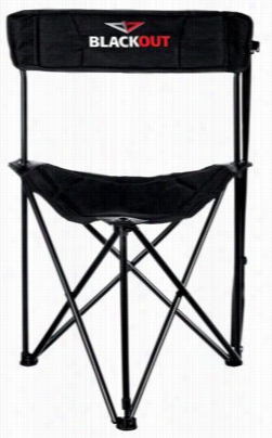 Blackout Fold-up Tripod Blind Stool - Balck