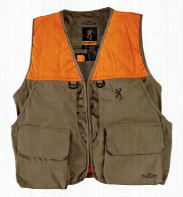 Browning Bird'n Lite  Vest For Mmen - Khaki/flame - S