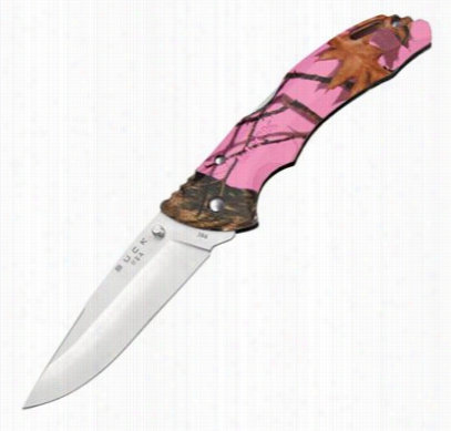 Blade Bntam Camo Drop Point Folsing Knife - Mossy Oak Pink - 2.75'