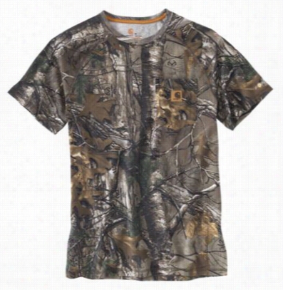 Carhartt Force Cotton Delomnt Camo T-shirt For Men - Realtree Xtra - L