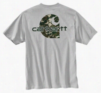 Carhartt Workwear Graphic Digi Camo T-shirt Fo R Men - Heather Grey - M