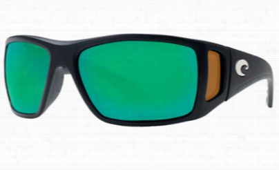 Costa Bomba 580g Polarized Sunglasses - Shiny Black/green Mirror